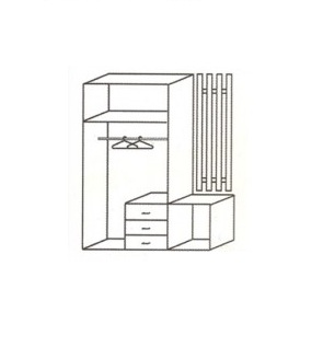 Прихожая Рось 1.5 открытая